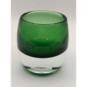 Crate & Barrel Emerald Green Votive Candle Holder